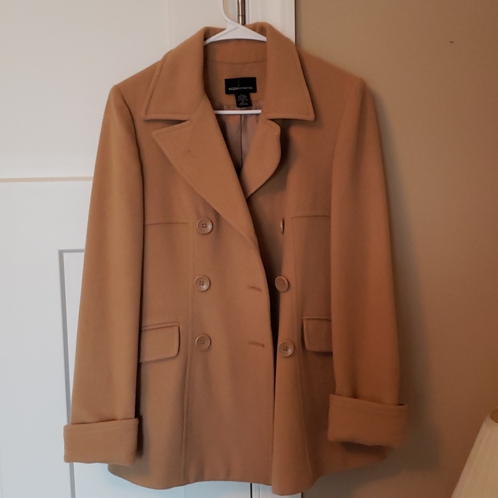 Moda international Beige Peacoat